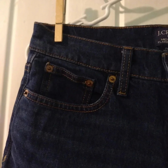 J crew mid-rise flare cropped jeans-26 like new - Picture 9 of 9